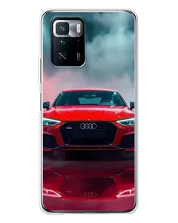 Чехол для Xiaomi POCO X3 GT с картинкой «Audi RS — красный стиль»