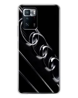 Чехол для Xiaomi POCO X3 GT с картинкой «Audi — абстрактные кольца»