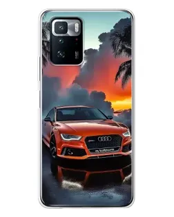 Чехол для Xiaomi POCO X3 GT с картинкой «Audi — закат»