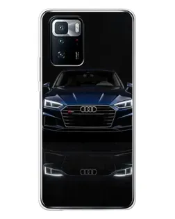 Чехол для Xiaomi POCO X3 GT с картинкой «Audi — ночное отражение»