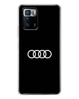 Чехол для Xiaomi POCO X3 GT с картинкой «Audi White Logo»