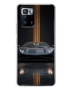 Чехол для Xiaomi POCO X3 GT с картинкой «Lamborghini золотые линии» Чехол для Xiaomi POCO X3 GT с картинкой «Lamborghini золотые линии»