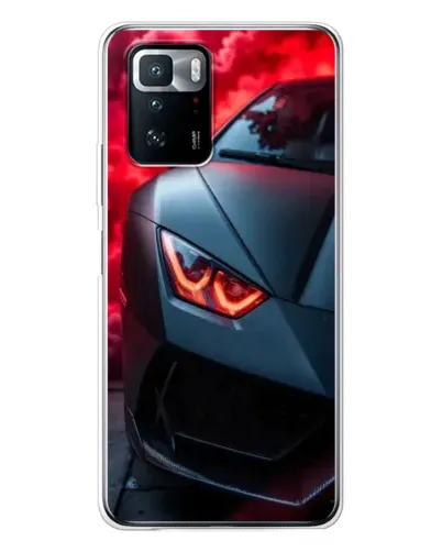 Чехол для Xiaomi POCO X3 GT с картинкой «Lamborghini красное сияние»