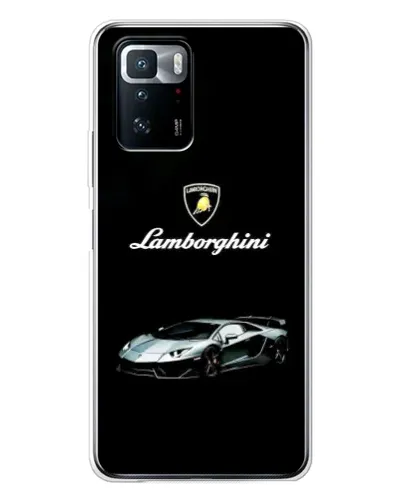 Чехол для Xiaomi POCO X3 GT с картинкой «Логотип Lamborghini классика»