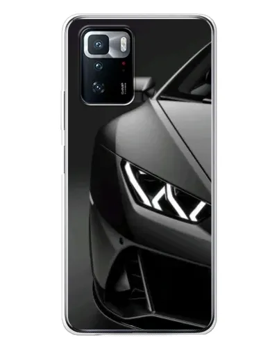 Чехол для Xiaomi POCO X3 GT с картинкой «Lamborghini фары детализация»
