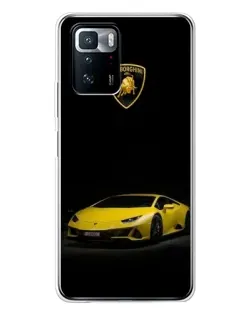 Чохол для Xiaomi POCO X3 GT з картинкою «Lamborghini жовтий акцент» Чохол для Xiaomi POCO X3 GT з картинкою «Lamborghini жовтий акцент»