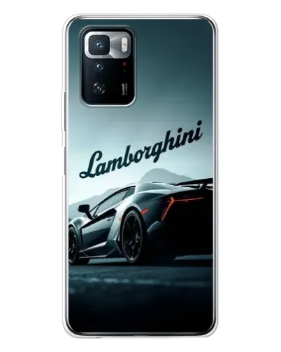 Чехол для Xiaomi POCO X3 GT с картинкой «Классическая надпись Lamborghini»