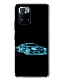 Чохол для Xiaomi POCO X3 GT з картинкою «Неоновий контур Lamborghini» Чохол для Xiaomi POCO X3 GT з картинкою «Неоновий контур Lamborghini»