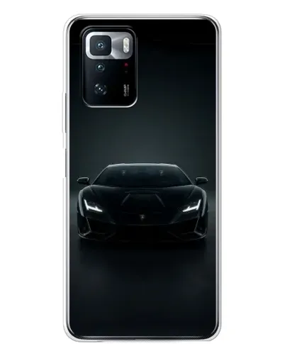 Чехол для Xiaomi POCO X3 GT с картинкой «Черный Lamborghini Aventador»