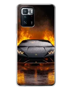 Чохол для Xiaomi POCO X3 GT з картинкою «Lamborghini у вогні» Чохол для Xiaomi POCO X3 GT з картинкою «Lamborghini у вогні»