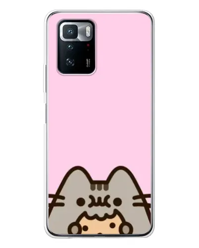 Чехол для Xiaomi POCO X3 GT с картинкой «Pusheen и печенье»