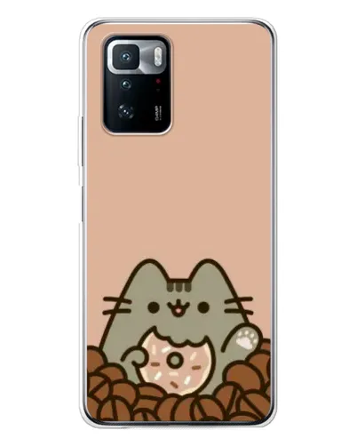 Чехол для Xiaomi POCO X3 GT с картинкой «Кофейный Пушин»