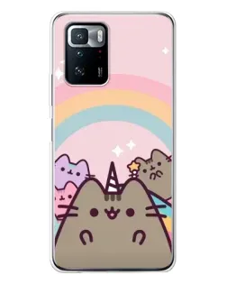 Чехол для Xiaomi POCO X3 GT с картинкой «Единорог Pusheen»