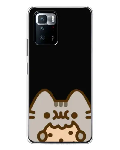 Чехол для Xiaomi POCO X3 GT с картинкой «Пушин на черном»
