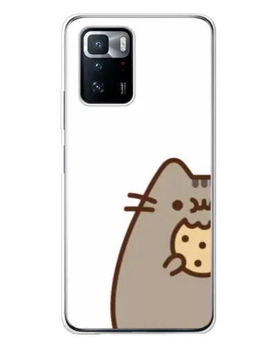 Чехол для Xiaomi POCO X3 GT с картинкой «Пушин с печеньем»