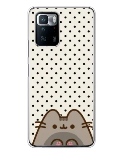 Чехол для Xiaomi POCO X3 GT с картинкой «Пушин в горошек»