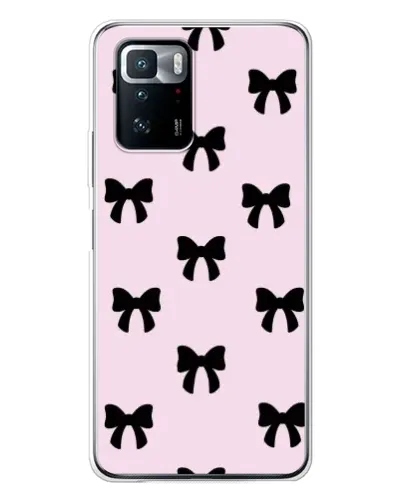 Чехол для Xiaomi POCO X3 GT с картинкой «Черные банты Coquette» Чехол для Xiaomi POCO X3 GT с картинкой «Черные банты Coquette»