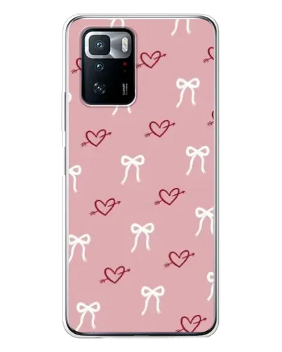 Чехол для Xiaomi POCO X3 GT с картинкой «Сердца и банты» Чехол для Xiaomi POCO X3 GT с картинкой «Сердца и банты»