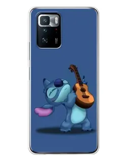 Чехол для Xiaomi POCO X3 GT с картинкой «Стич с укулеле»
