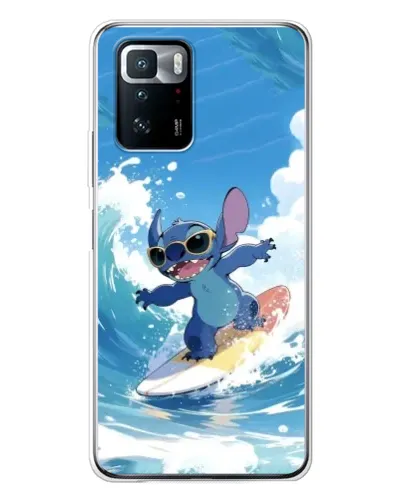 Чехол для Xiaomi POCO X3 GT с картинкой «Стич на волне»