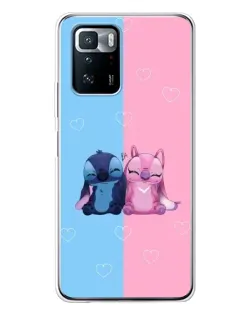 Чехол для Xiaomi POCO X3 GT с картинкой «Stitch и Angel Love»
