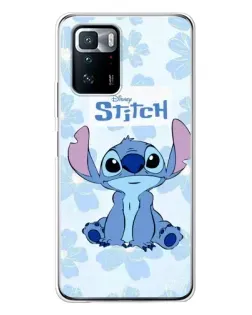 Чехол для Xiaomi POCO X3 GT с картинкой «Stitch среди цветов»