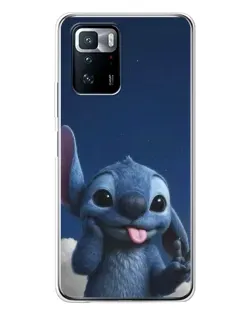 Чехол для Xiaomi POCO X3 GT с картинкой «Стич в облаках»