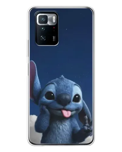 Чехол для Xiaomi POCO X3 GT с картинкой «Стич в облаках»
