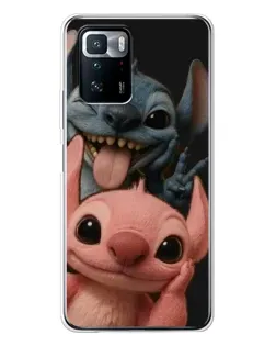 Чехол для Xiaomi POCO X3 GT с картинкой «Стич и Ангел»
