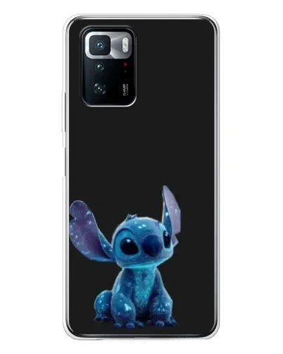 Чехол для Xiaomi POCO X3 GT с картинкой «Стич на черном»
