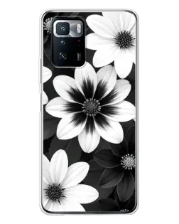 Чохол для Xiaomi POCO X3 GT з картинкою «Монохромні айстри»