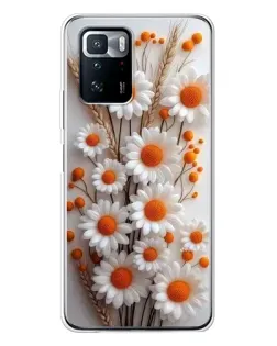 Чохол для Xiaomi POCO X3 GT з картинкою «Білі сухоцвіти»