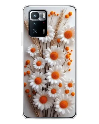 Чохол для Xiaomi POCO X3 GT з картинкою «Білі сухоцвіти»