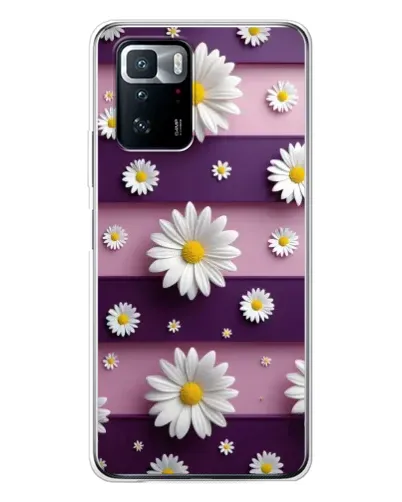 Чохол для Xiaomi POCO X3 GT з картинкою «Ромашки на фіолетовому»