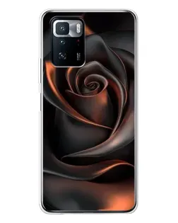 Чохол для Xiaomi POCO X3 GT з картинкою «Шовкова чорна троянда»