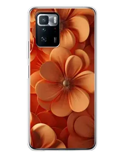 Чохол для Xiaomi POCO X3 GT з картинкою «Помаранчева макро квітка»