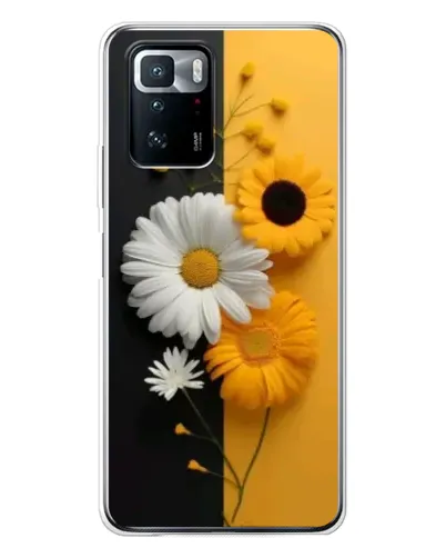 Чохол для Xiaomi POCO X3 GT з картинкою «Соняшник та ромашка»