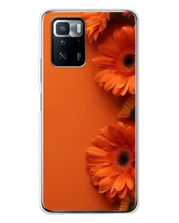 Чохол для Xiaomi POCO X3 GT з картинкою «Помаранчеві гербери»