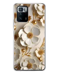 Чохол для Xiaomi POCO X3 GT з картинкою «Білі паперові квіти»