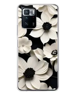Чохол для Xiaomi POCO X3 GT з картинкою «Об'ємні білі квіти»