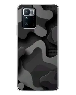Чехол для Xiaomi POCO X3 GT с картинкой «Темный абстрактный камуфляж» Чехол для Xiaomi POCO X3 GT с картинкой «Темный абстрактный камуфляж»