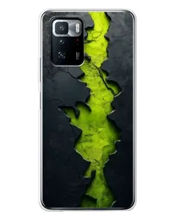 Чехол для Xiaomi POCO X3 GT с картинкой «Салатовый разлом скалы» Чехол для Xiaomi POCO X3 GT с картинкой «Салатовый разлом скалы»