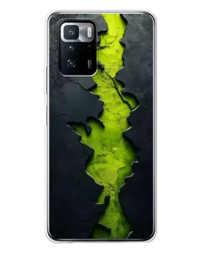 Чехол для Xiaomi POCO X3 GT с картинкой «Салатовый разлом скалы» Чехол для Xiaomi POCO X3 GT с картинкой «Салатовый разлом скалы»