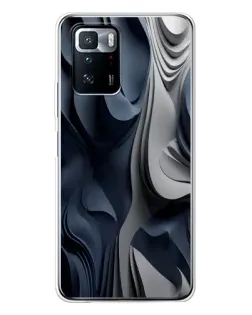Чехол для Xiaomi POCO X3 GT с картинкой «Объемные синие складки» Чехол для Xiaomi POCO X3 GT с картинкой «Объемные синие складки»