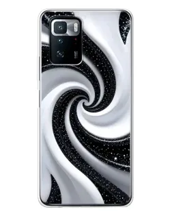Чехол для Xiaomi POCO X3 GT с картинкой «Черно-белая спираль» Чехол для Xiaomi POCO X3 GT с картинкой «Черно-белая спираль»
