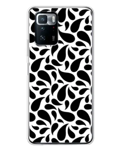 Чехол для Xiaomi POCO X3 GT с картинкой «Контрастные черные капли» Чехол для Xiaomi POCO X3 GT с картинкой «Контрастные черные капли»