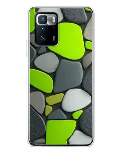 Чехол для Xiaomi POCO X3 GT с картинкой «Яркая неоновая галька»