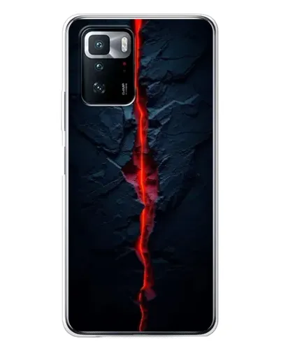 Чехол для Xiaomi POCO X3 GT с картинкой «Kрасная лавовая трещина» Чехол для Xiaomi POCO X3 GT с картинкой «Kрасная лавовая трещина»