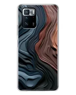 Чехол для Xiaomi POCO X3 GT с картинкой «Цветные волны каньона»
