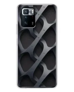 Чехол для Xiaomi POCO X3 GT с картинкой «Объемное серое плетение»